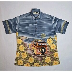 Koko Island USA Hawaiian Surf‎ Shirt  Mens Size Large